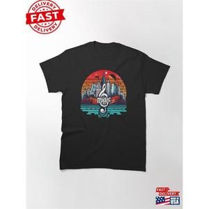 Retro Music City Classic T-Shirt Unisex